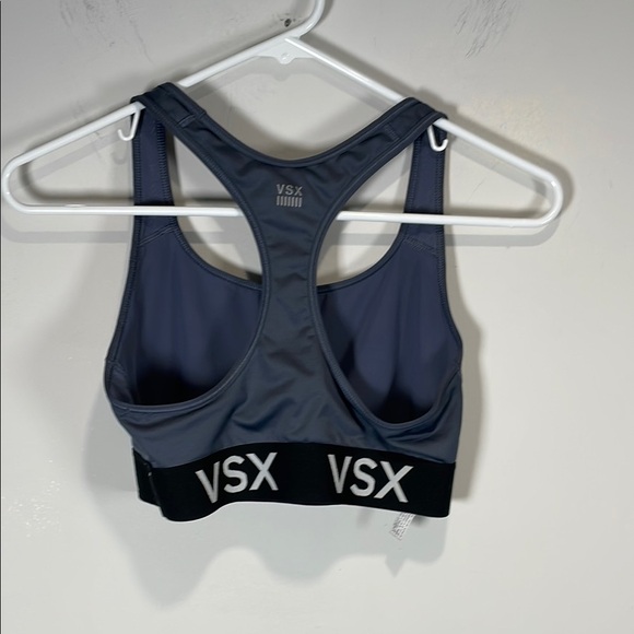 VSX Victoria Secret Gray Sports Bra Medium Support Performance Fabric - Picture 8 of 8